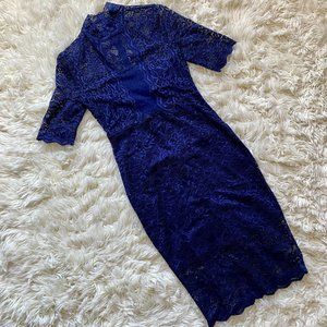 Express Lace Navy Short/Mini Dress size 6
